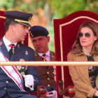 Don Felipe y doña Letizia, en su última visita juntos a la Academia Básica del Aire en 2011.