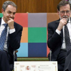 Zapatero y Rajoy coinciden: La Constitución ha traído 40 años de éxito.
