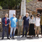 Participantes en el proyecto de la ruta literaria sobre un libro de Julio Llamazares. CAMPOS