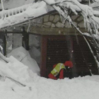 Operación de rescate en el hotel Rigopiano tras la avalancha en Farindola, el 19 de enero.