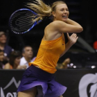 Maria Sharapova volvió a sentirse tenista ante Puig en un amistoso.