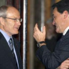 Los líderes del PSC, José Montilla, y de CiU, Artur Mas, en una imagen de archivo.