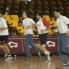 Los jugadores realizaron el primer entrenamiento en el Palacio