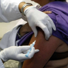 Una imagen obtenida durante la campaña de vacunación contra la gripe A.