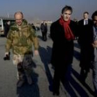 El ministro de Exteriores de Noruega, a su llegada ayer a Kabul