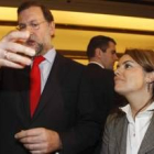 Rajoy destacó la «preparación, experiencia, empuje e ilusión de Sáenz de Santamaría