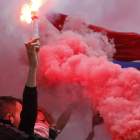 Los aficionados blaugranas volvieron a celebrar los títulos del FC Barcelona en una semana de festejos que comenzaron ya antes del inicio de la final copera. DL