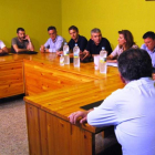 Representantes de los municipios mineros, ayer en la reunión de Igüeña.