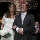 Marta Llompart y Manuel Quijano, muy sonrientes