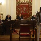 El celador, durante su declaración ante el jurado y los jueces de la Audiencia de León.