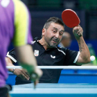 Juan Bautista Pérez disputará hoy la final de tenis de mesa por equipos en los Juegos Paralímpicos de Río. MIKAEL HELSING