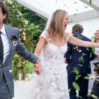 Gwyneth Paltrow y Brad Falchuk, en día de su boda, el pasado 29 de septiembre.