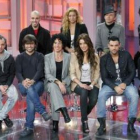 Pilar Rubio con los profesores de la Academia de 'Operación Triunfo'.