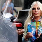 Donatella Versace, este martes en Milán.