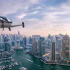 Demostración del primer vuelo del taxi-dron autónomo en Dubai.