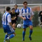 Carlos Aira en el choque Deportivo B-Ponferradina, en A Grela