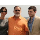 Verdú junto a Coppola y el actor estadounidense Aldin