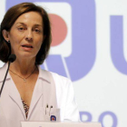 Lucía Alonso, directora gerente del Hospital Quirón, donde ayer fue operado el Rey Juan Carlos, comunica el parte medico del rey.