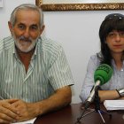 Matías Llorente y Cristina López, en una rueda de prensa sobre Valderas el pasado año.