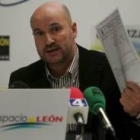 Luis Mezquita durante la rueda de prensa que ofreció para explicar su cometido en la Cultural