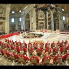 Unas horas antes de que el cónclave para elegir al nuevo Papa diera comienzo, los cardenales han celebrado una misa denominada Pro eligendo pontifice.