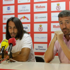 Mario Ortiz y Óscar Cano, durante la rueda de prensa que ofrecieron ayer. SECUNDINO PÉREZ