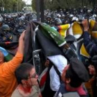 Imagen del momento del despliegue militar