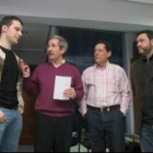 Tomás Vega (izquierda), Escuredo, Luis Termenón y José Manuel Alonso