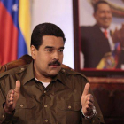 Maduro se dirige al pueblo venezolano desde la televisión.