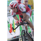 Pacheco, durante la crono del Tour de Assen de este año.