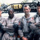 Harold Ramis, Ernie Hudson, Bill Murray y Dan Aykroyd, en 'Cazafantasmas', de Harold Ramis.