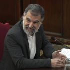 Jordi Cuixart durante su declaración en el TS. EFE