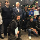 Imagen del acto en Cacabelos para el otro programa. DL