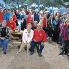 Participantes de los actos de la semana de San Guillermo en el camping de Cistierna. CAMPOS