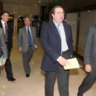 El Comité Organizador del 11º Congreso Regional del PP, presidido por Silván, en la reunión de ayer