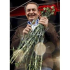 Zapatero regresó al lugar de nacimiento del capitán Rodríguez Lozano