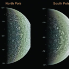 Imágenes de los polos de Júpiter obtenidas gracias a la sonda estadounidense Juno.