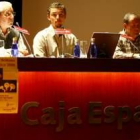 Un momento de la inauguración de las semana micológica, ayer en la obra social de Caja España