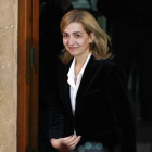 La infanta Cristina sale de los juzgados de Palma tras más de seis horas de declaración, el pasado 8 de febrero, en Palma.