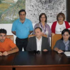 Miembros de la Asociación de Donantes en la rueda de prensa.