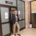 El agente imputado por estafa, el pasado 7 de febrero, tras las primeras declaraciones judiciales.