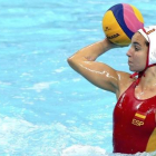 Anni Espar, en el Campeonato de Europa de waterpolo.