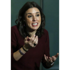 La jefa de gabinete de Iglesias, Irene Montero. SERGIO BARRENECHEA