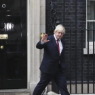 Boris Johnson tras ser nombrado ministro de Exteriores del Reino Unido.