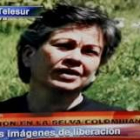 Consuelo González, tras ser liberada por las Farc