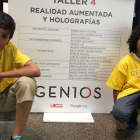 Eduardo Cea Gomes y Anaas Habbousi, alumnos del colegio público Gumersindo Azcárate, participaron en la GEN10S Party con su ‘Viaje a México’. DL