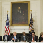 Donald Trump se reunió con los directores generales de compañías manufactureras. MICHAEL REYNOLDS