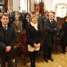 Riesco y Magaz, en la Encina con representantes de la concesionaria y de los trabajadores.