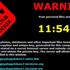 Mensaje que envía uno de los virus ransomware que secuestran ordenadores.