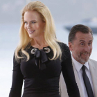 La actriz australiana Nicole Kidman (i) y el actor británico Tim Roth (d).